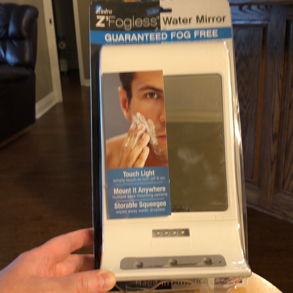 Zadro Company Fog-less Water Mirror for shaving.  Brand new, still in box.